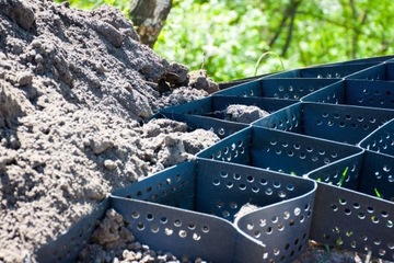 Георешетка Ячеистая сетка 7,5 см ДЛЯ СТАБИЛИЗАЦИИ 17,05 м2 для склонов СТОРОНЫ