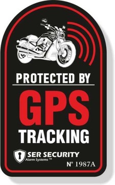 Naklejka GPS TRACKING - POJAZD MONITOROWANY