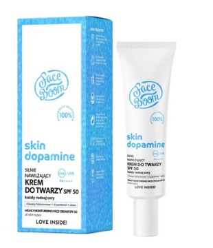 Face Boom Skin Dopamine Krem silnie nawilżający SPF 50 UVA/ UVB PA++++