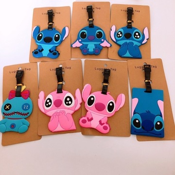 Cute New Stitch PVC Travel Baggage Backpack Suitcase Luggage Tags