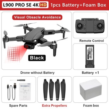 L900 PRO SE 4K HD podwójny aparat dron wizualne unikanie przeszkód