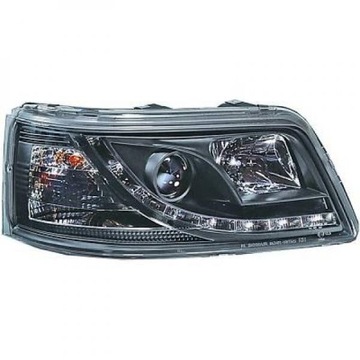 Lampy przód VW T5 03-09 Clear/Czarne