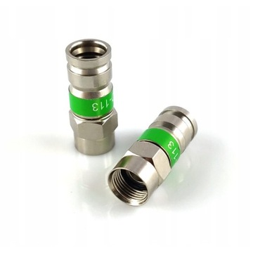 Gotowy kabel DVB-T złącze F - Wtyk TV kompresowane 2m