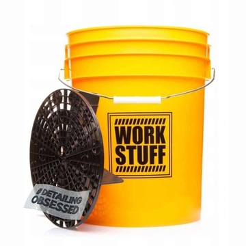 Ведро Work Stuff желтое WASH 20л с сепаратором