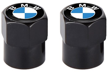BMW NAKRĘTKI NA WENTYL komplet=4szt z PL CZARNE