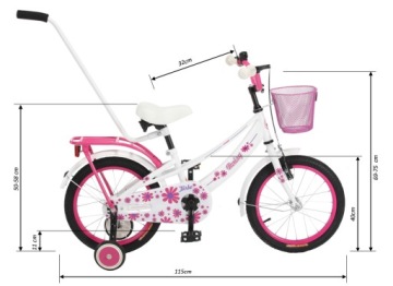 Польский велосипед Daisy 16 дюймов для девочек
