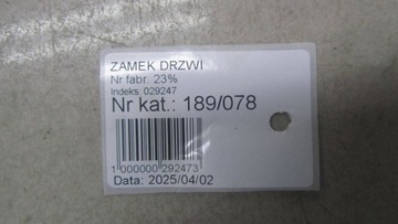 HONDA HR-V II ZÁMEK DVEŘE PRAVÝ ZADNÍ 15-