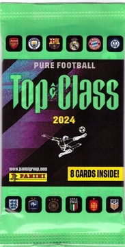 TOP CLASS 2024 SASZETKA 8 KART PANINI Kolekcjonerskie karty piłkarskie