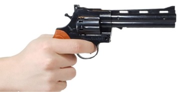 PISTOLET REWOLWER NA KAPISZONY HUKOWY SPŁONKA + NABOJE SPŁONKA 72 STRZAŁY