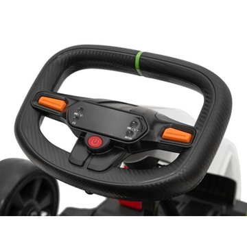 Детский картинг на батарейках Fast 3 Drift Белый + Функция дрифта +