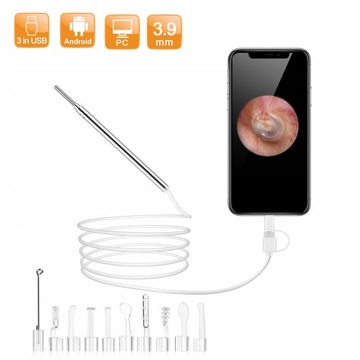 Ear Endoscope Camera 3.9MM Lens HD 640*480P IP67
