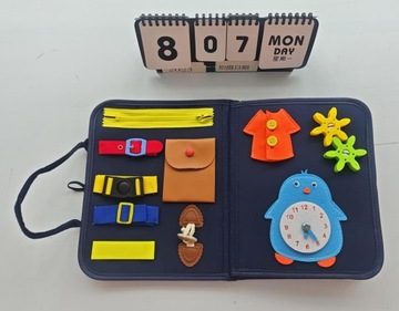 МЯГКИЙ ЧЕМОДАН МОНТЕССОРИ, СЕНСОРНАЯ МАНИПУЛЯЦИОННАЯ ДОСКА ДЛЯ ДЕТЕЙ