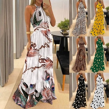 Letnia sukienka maxi w stylu boho