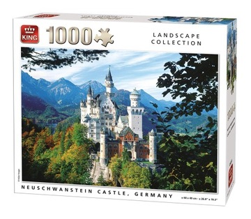 PUZZLE KING 1000 el 68 x49 ZAMEK NEUSCHWANSTEIN 54