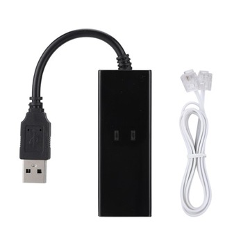 Zewnętrzny modem faksowy USB 56K do transmisji danych, pasujący do win7 win8 win10 xp
