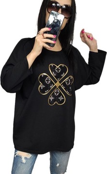 TUNIKA BAWEŁNIANA PLUS SIZE DUŻE ROZMIARY OVERSIZE DŻETY 44 46