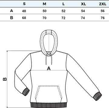 Bluza z kapturem damska D671 COŚ NIECOŚ STRAŻ biała rozm S