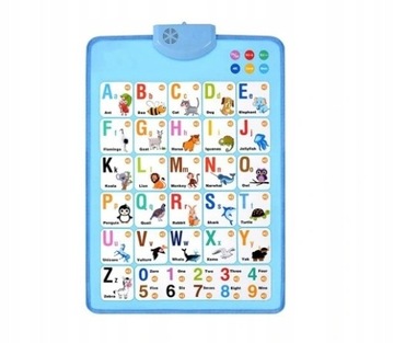 Elektroniczna interaktywna tablica ścienna alfabet