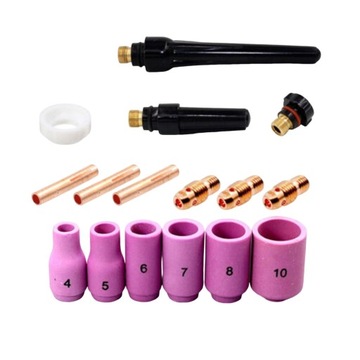 -16 Pieces TIG Welding Torch Consumables TIG Alumina Nozzle Ceramic Cup TIG