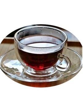 MPL FILIŻANKA Z PODWÓJNEGO SZKŁA SPODEK CAPPUCCINO