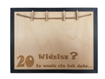 Prezent na urodziny 20 30 40 50 RAMKA DWA KOLORY