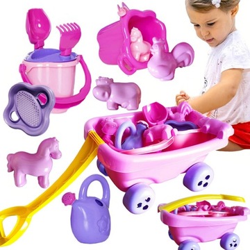 Коляска, коляска, тачка + формочки для малышей PL