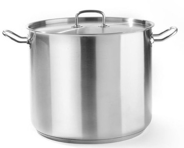 Garnek wysoki z pokrywką 2,8 L Ø 160 mm stalowy
