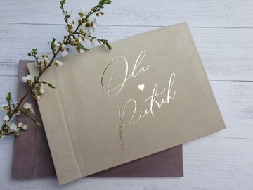 Гостевая книга велюр, замша, акамит БЕЛЫЕ КАРТОЧКИ 100 страниц - ФОРМАТ 22х30 СМ