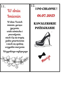 OPAKOWANIE PERSONALIZOWANE NA WINO URODZINY