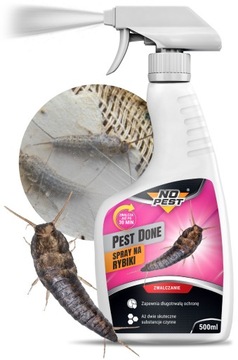 SILNY ŚRODEK PREPARAT SPRAY PŁYN NA RYBIKI CUKROWE SREBRZYKI NO PEST 500ML