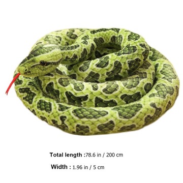 ПЛЮШЕВЫЕ УКРАШЕНИЯ ЗМЕИ НА ХЭЛЛОУИН SNEAKY ANIMAL-2M-1PCS