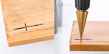 СТУПЕНЧАТЫЕ КОНИЧЕСКИЕ СВЕРЛА ДЛЯ МЕТАЛЛА, ДЕРЕВА, ПЛАСТИКА, НАБОР ЛИСТОВ 4-32 ММ