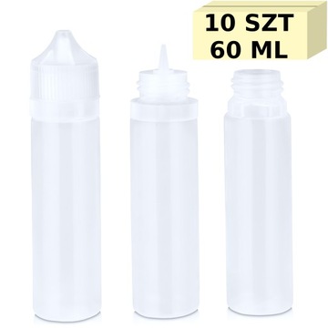BUTELKI 60 ml 10 SZT LIQUID BUTELECZKA BUTELECZKI