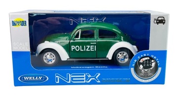 WELLY VW VOLKSWAGEN BEETLE POLICE 1:34 НОВАЯ МОДЕЛЬ