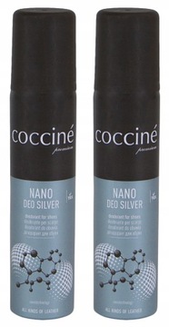 2X DEZODORANT NANO DEO SILVER 75ml COCCINE ODŚWIEŻACZ BUTY