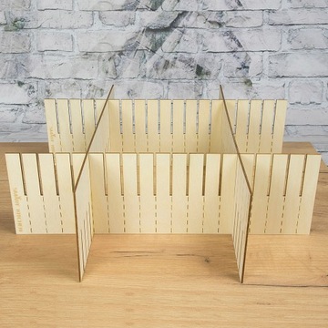 ДЕРЕВЯННЫЙ ОРГАНАЙЗЕР ДЛЯ ЯЩИКОВ 43х13СМ СЕПАРАТОР x2