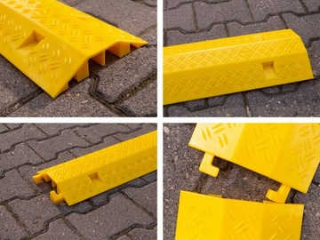ЗАЩИТНЫЙ ПЭ ПОРОГ КАБЕЛЯ РАБОТАЮЩИЙ ПОРОГ НАКЛАДКА КРЫШКА КАБЕЛЯ ЖЕЛТЫЙ ДО 6 ТОНН