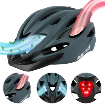 ВЕЛОСИПЕДНЫЙ ШЛЕМ ДЛЯ МУЖСКОГО ЖЕНСКОГО ВЕЛОСИПЕДА MTB РЕГУЛИРУЕМЫЙ КОМФОРТНЫЙ 58-61 ЛЕГКИЙ