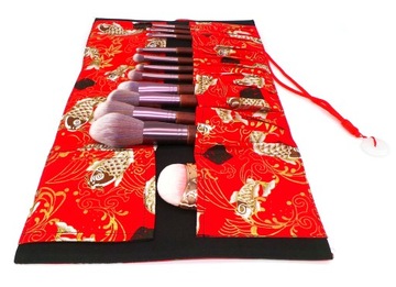 Чехол для кистей для макияжа, органайзер на завязках.