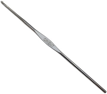 Szydełko cienkie metalowe / nr 8 / ORIENT 1,2 mm
