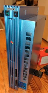 PS2 FAT Aqua Blue Metalic Blue Limited Limited, 128 ГБ, NTSC, 230 В, HDMI