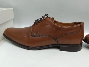 BUTY MĘSKIE SKÓRZANE SKÓRA Geox Półbuty U Iacopo C U029GC 00043 Cognac 41,5