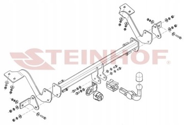 AUTOMATYCZNY HAK HOLOWNICZY PEUGEOT PARTNER 2+3III