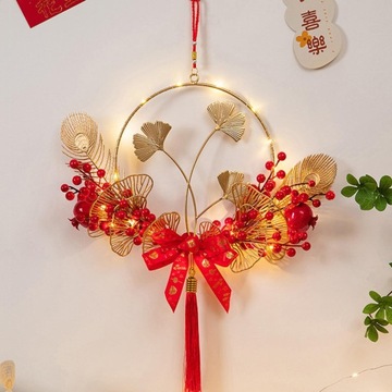 Dekoracje na Chiński Nowy Rok Wiosenne dekoracje świąteczne Poświata Tradycyjny styl A