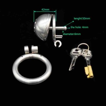 Ремень добродетели стальной клетки для пениса Chastita Cock Cage Integrated Dilator