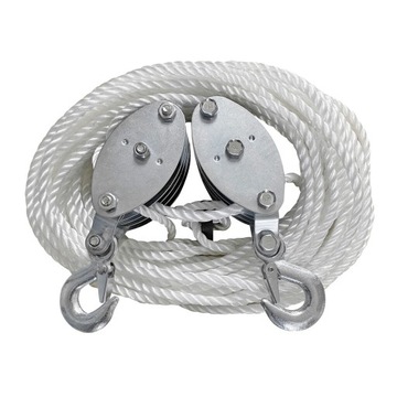 WiELOKRĄŻEK SIŁA ZRYWAJĄCA 1000 KG LINKA 20 M 8 MM 3-5 M Z HAKAMI