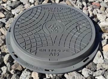 Крышка люка септика, 60/78 см, замок