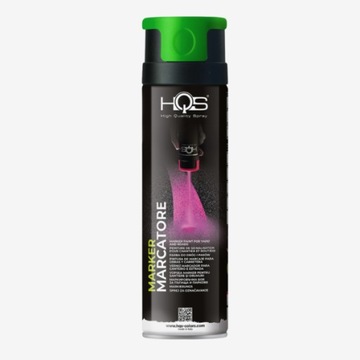 HQS SPRAY LAKIER FARBA MARKER Z ZAWOREM 360 STOPNI 500ML ZIELONY