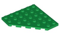 LEGO ELEMENT Plate narożny 6 x 6 Green / zielony 6106 NOWY