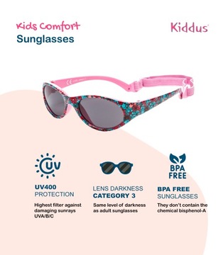 Очки Kiddus Surfer - фиолетовые цветы